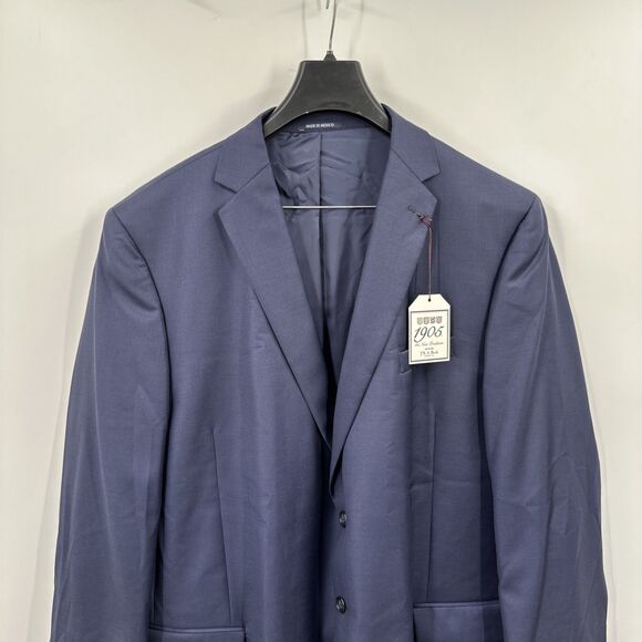 Jos. A. Bank Men's Blazer Sport Coat 50L 100% Wool Regal Bright Blue Twill $179 - Picture 2 of 12